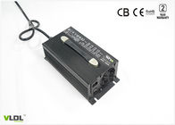 Cargador automático de plata negro del litio de la batería con voltio del LCD y la exhibición actual