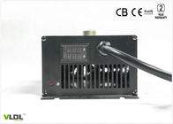 Cargador automático de plata negro del litio de la batería con voltio del LCD y la exhibición actual