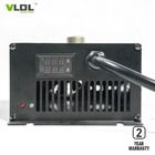 Exhibición automática del LCD del cargador de batería de litio de 60V 15A de la tensión y de la corriente de carga